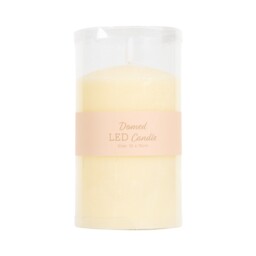 Natural Domed LED Candle 15cm