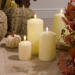 Natural Domed LED Candle 15cm - thumbnail 2