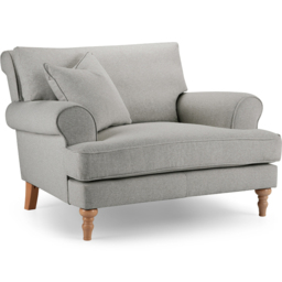 Eastwood Faro Small Linen Snuggle Chair - thumbnail 2