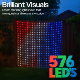 Xmas Haus Smart RGB LED Mesh Net Light 1.8 x 1.8m - thumbnail 3