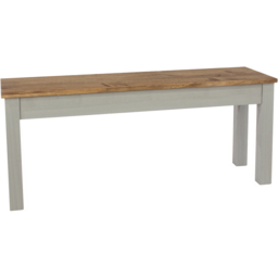 Core Products Corona 2 Seater Grey Dining Bench - thumbnail 4