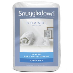 Snuggledown Scandinavian Super King Size Hollowfibre Medium Support Mattress Topper