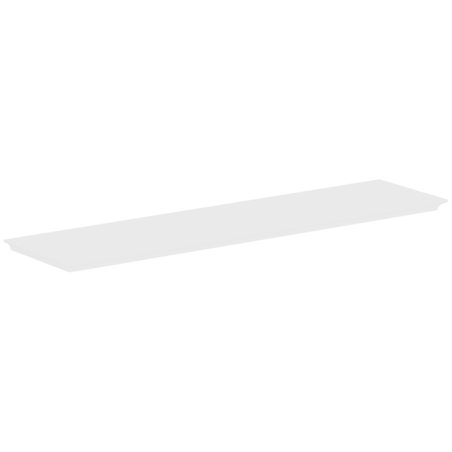 Homebase 60cm White Bevelled Floating Shelf - image 1