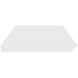 Homebase 60cm White Bevelled Floating Shelf - thumbnail 4