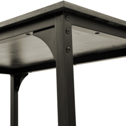 Living and Home Grey 2 Seater Industrial-Style Dining Table Set - thumbnail 4