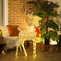StarBright Light Up Gold Reindeer Christmas Decoration - thumbnail 3