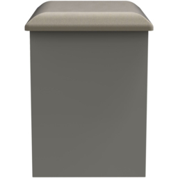 Cube Dusk Grey Dressing Table Stool - thumbnail 4