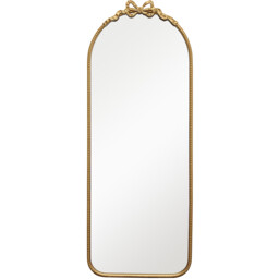 Bow Beaded Metal Dress Mirror Gold - thumbnail 4
