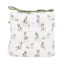 Waggy Tails Seat Pad White