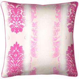 Intimates Glitter Damask Pink Filled Cushion 43 x 43cm 2 Pack - thumbnail 1