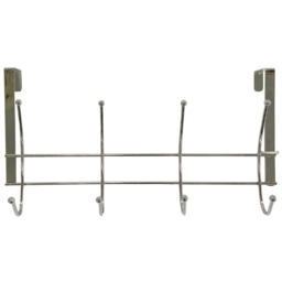 Chrome Ball Tip 8 Hook Coat Rail