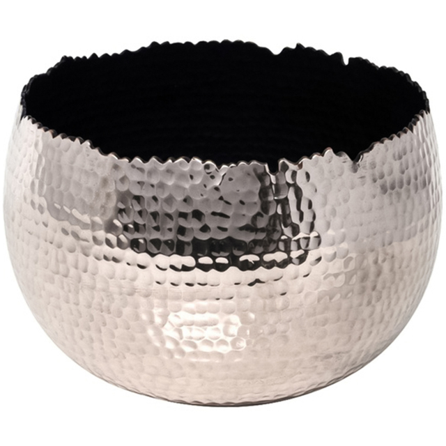 Ivyline Black and Nickel Hammered Bowl 19cm - image 1
