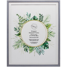 Greyson Grey Stepped Photo Frame 11 x 14 inch - thumbnail 1