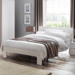 Julian Bowen Manhattan King Size White MDF Bed Frame - thumbnail 1
