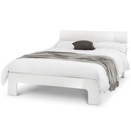 Julian Bowen Manhattan King Size White MDF Bed Frame - thumbnail 3