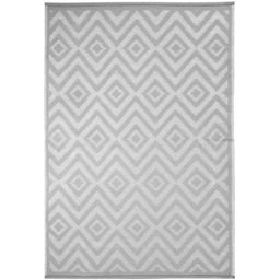 Sapporo Geometric Pattern Outdoor Rug Grey - thumbnail 3