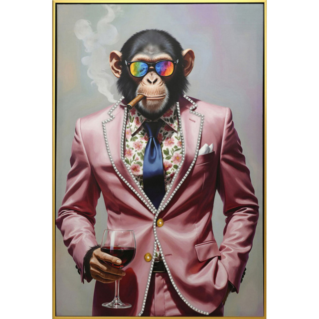 Stylish Monkey Framed Canvas - image 1