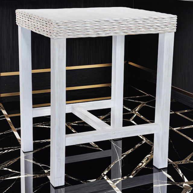 FWStyle Maya 2 Seater Whitewash Bar Table - image 1