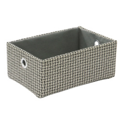 JVL Silva Rectangular Fabric Storage Basket 3 Pack - thumbnail 3