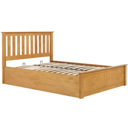 Phoenix Small Double Brown Ottoman Bed - thumbnail 2