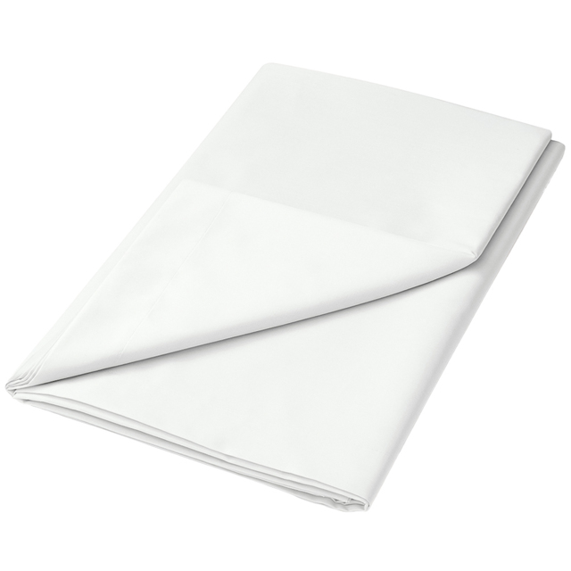 Helena Springfield Single White Plain Dye Flat Sheet - image 1