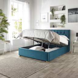 Catherine Lansfield Boutique Single Emerald Velvet Ottoman Bed - thumbnail 4