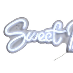 White Sweet Dreams LED Neon Sign - thumbnail 3