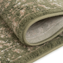 Kukoon Oscar Linden Flat Vintage Green Medallion Rug 80 x 300cm - thumbnail 3