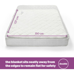 Silentnight Comfort Control White Single Teddy Fleece Electric Blanket - thumbnail 3