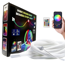 ENER-J NeonTwist RGBIC Braided Rope Light Kit 5m - thumbnail 1