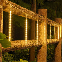 Living and Home Solar Powered LED Meteor Shower String Light 3m