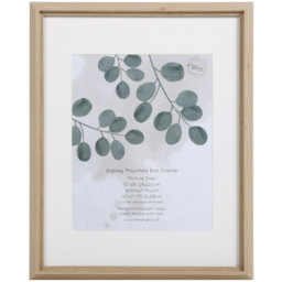 The Port. Co Gallery Aspley Brown Box Photo Frame Mounted 10 x 8 inch