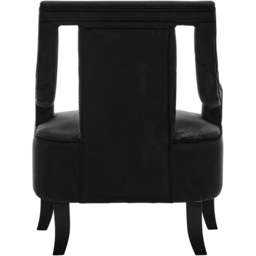 Premier Housewares Faye Black Velvet Chair - thumbnail 4