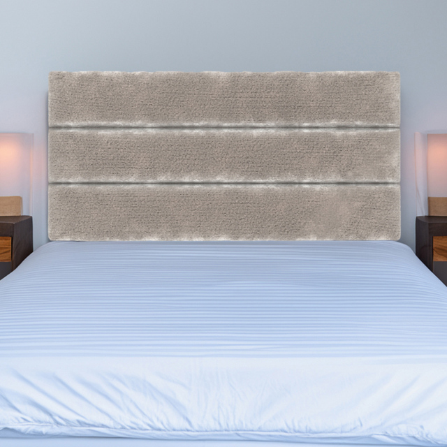 Bedmaster Milan Small Double Silver Chenille Lined Headboard - image 1