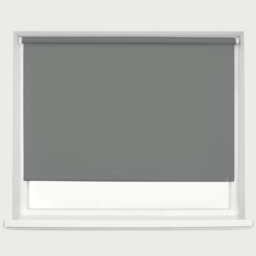 Caecus Blackout Roller Blinds Charcoal Grey 60cm x 120cm
