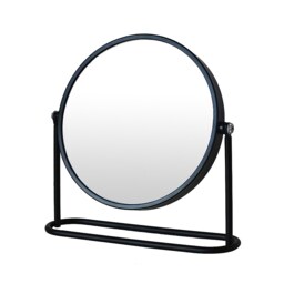 Homebase Edit Black Magnifying Bathroom Mirror - thumbnail 1