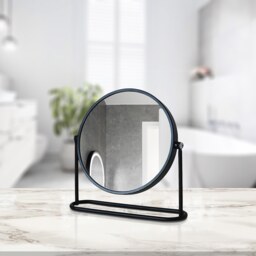 Homebase Edit Black Magnifying Bathroom Mirror - thumbnail 2