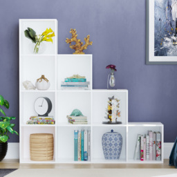 Vida Designs Durham 10 White Cube Staircase Storage Unit - thumbnail 3