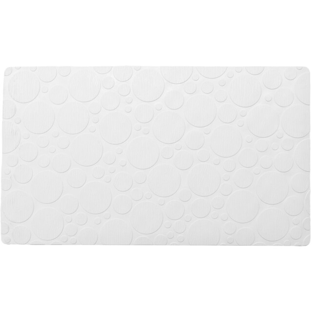 White Bubble Rubber Bath Mat 70 x 40cm