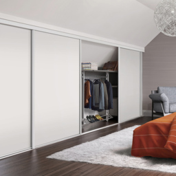 Spacepro Single Panel White Attic Sliding Door 1100 x 762mm - thumbnail 2