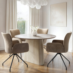 SOLACE+CO Elin Kora 4 Seater Dining Set - thumbnail 1