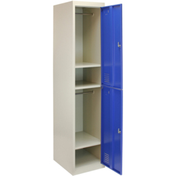 Monstershop 2 Door Blue Metal Storage Locker - thumbnail 4
