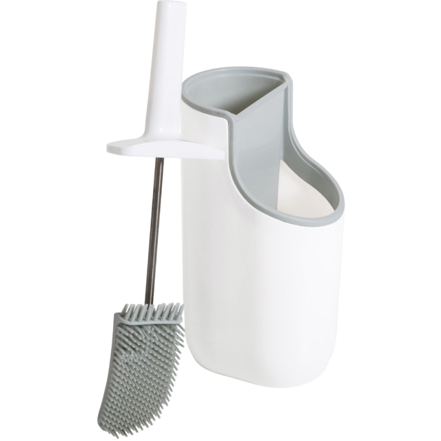ADDiS White and Grey Toilet Brush with Holder - image 1