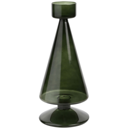 The Christmas Gift Co Tree Shaped Glass Tea Light Holder Large
