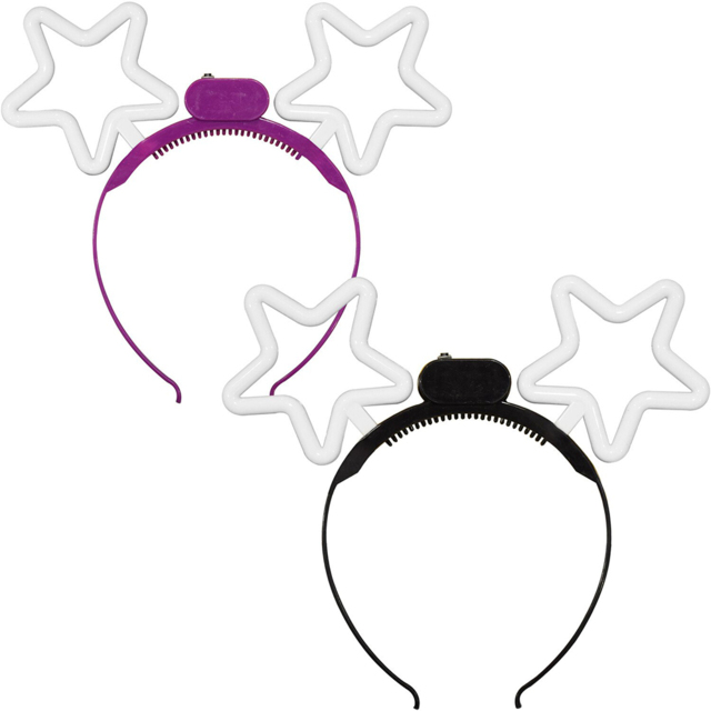 Single LED Star Christmas Headband in Assorted styles - image 1