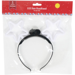 Single LED Star Christmas Headband in Assorted styles - thumbnail 2