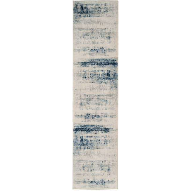 Kukoon Oscar Lennox Flat Blue Watercolour Abstract Rug 60 x 240cm - image 1