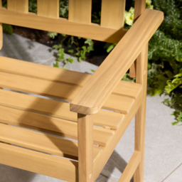 Rowlinson Brighton Eucalyptus Wood 2 Seater Companion Seat - thumbnail 3