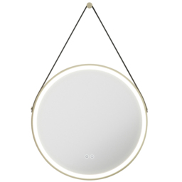 Sorrelis Valen Tunable LED Mirror with Brushed Gold Trim 600mm - thumbnail 1