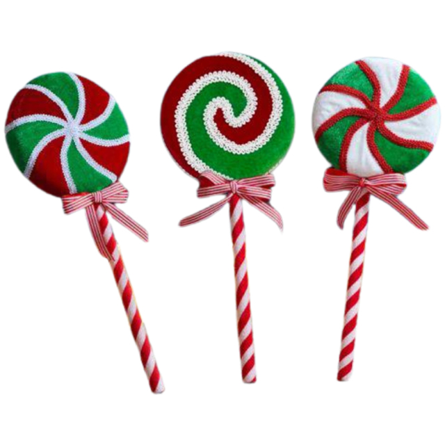 Marco Paul Colourful Ice Lolly Christmas Assorted Ornament 3 Pack - image 1